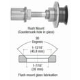 thumbnail image 4 of CRL HSF14BS 316 Brushed Stainless Steel Swivel Combination Fastener for 1/2" to 1-1/16" Glass, 4 of 6