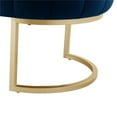 thumbnail image 6 of Posh Living Nicole Miller Orpheus Modern Velvet Bench in Navy Blue/Gold, 6 of 8