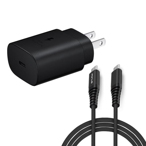 Genuine Charging 1A Wall Kit Upgrade Works with ZTE Axon Elite as a Replacement Plus Detachable Hi-Power MicroUSB 2.0 Data Sync Cable! Black 110-240v