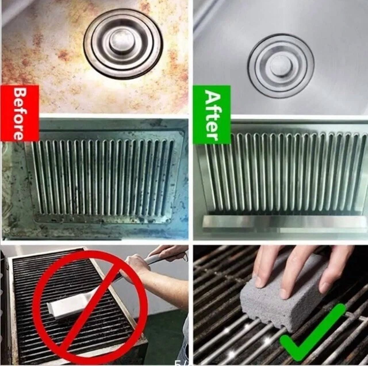 Bbq Grill Cleaning Brush Brick Block Barbecue Cleaning Stone Pumice Safe Cleaner