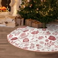 thumbnail image 6 of KLL Flower Leaves Christmas Tree Skirt 48" ,Party Decorations Farmhouse for Christmas Decorations Holiday Party, 6 of 6