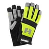 Hart Hi-Visibility Utility Work Gloves with Reflective Fingertips. Size M
