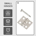 thumbnail image 6 of REACHISE 50 Sets Small Mini Hinges Decorative Vintage Mini Brass Hinges for Wooden Jewelry Box, 6 of 8