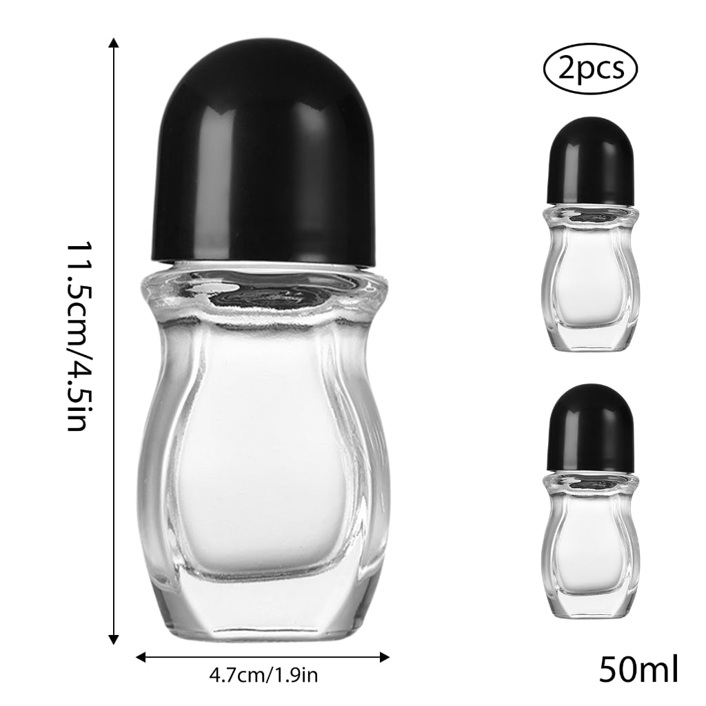 Glass Empty Roller Bottles Leak Proof Glass Bottles Oil Applications Bottles Storage Case for Travel Home Use