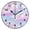 Black, variant on 9.84in Pastel Colored Clouds PVC Canvas Wall and Table Clock with Canvas Texture, Black or Gold Hands