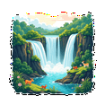 thumbnail image 3 of Natural Waterfall Nature Stickers, Waterproof Waterfall Nature Sticker for Water Bottle Laptop Phone Cases Planner Skateboard Luggage Helmet Party Favor Decor, Ideal for Adults Teens Teacher Rewards, 3 of 9