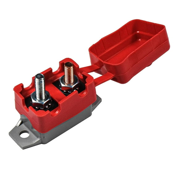 HQRP 50A 12V-24V DC AR Series Automatic-Reset Overload Protector Circuit Breaker for Automotive, Battery Chargers, Trucks, Buses, Electric Cars, UL Listed