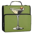 thumbnail image 5 of FORMRS Zipper Binder with Shoulder Strap 2-inch Ring 500 Sheet Capacity File Bag, Light Black Martini, 5 of 5