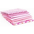 thumbnail image 2 of pitrice Ensemble de 7 Pcs en Coton Imprimé Floral Multicolore Couture*Courtepointe Style Mixte Tissage Uni Patchwork Fournitures Maison Rose, 2 of 8