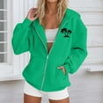 thumbnail image 2 of Women's Zip Up Hoodies Fall Fashion Tree Print Long Sleeve Sweatshirts Y2k Casual Jacket Pockets Outfits Clothes, 2 of 4