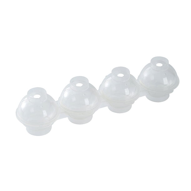 Wdftyju Molde para hacer hielo de whisky de 4 cavidades, molde redondo para rejilla de bolas de hielo, utensilios de cocina para el hogar Wdftyju 6ld0rx2wj4dz9ru3