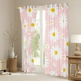 thumbnail image 3 of Castle Fairy Floral Daisy Girl Black Out Curtains,Chic Flower Curtains Pack of 2 (42x63 Each),Polka Dots Bedroom Curtains,Luxury Bedroom Decor, 3 of 6