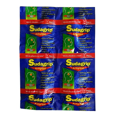 Sudagrip Cold Relief 100 Caps - Antigripal en Capsulas (Pack of 6)