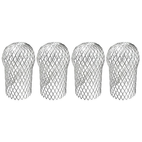 BESTOYARD Silver Aluminum Gutter Guard Screen AntiBlocking Filter for Home Use Easy Installation 4pcs