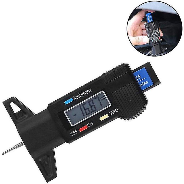 Medidor de profundidad de la banda de rodadura Medidor de la banda de rodadura del neumático Medidor de profundidad automático Medidor de la banda de rodadura de la motocicleta Regalo