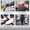 Black + Red + Steel, variant on Solar Floor Lamp Gray Rattan Garden Light for Pathway Driveway Decorative Auto On/Off LED