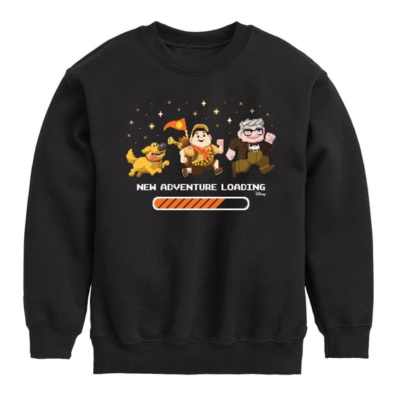 Up - New Adventure Loading Graphic Long Sleeve Fleece Sweatshirt
