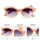 thumbnail image 2 of KAKOWELY 1 par de gafas de sol para niños, accesorios decorativos para gafas, gafas de sol con lazo, 2 of 4
