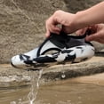 thumbnail image 5 of Krdevn Kids' Water Shoes, Lightweight Breathable Aqua Socks with Hook-and-Loop Closure, Outdoor Sports Shoes for Beach & Pool,14-15Years, 5 of 5