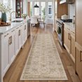 thumbnail image 3 of BERTHMEER 2'x8' Runner Rugs for Hallway Entryway Bathroom Bedroom Laundry Kitchen Non Slip Washable Beige Vintage Oriental Traditional Distressed Accent Runner Rugs, 3 of 7