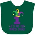 thumbnail image 3 of Inktastic 1st Mardi Gras Jester Hat Childs Party Boys or Girls Baby Bib, 3 of 4