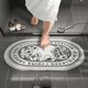 thumbnail image 1 of Alfombrilla de baño tipo cachemira, absorbente, antideslizante, para entrada de baño, ovalada, 1 of 5