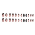 thumbnail image 2 of FCOGIN Medium Coffin, 24 Pieces, Pink, Black, Glitter, Acrylic False Nail, Press on Nail, 2 of 6