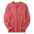 thumbnail image 5 of FAIWAD Men's Long Sleeve Shirts Casual Classic Button Up Pullover Lightweight Stretch Basic Tops, 5 of 7