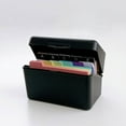 thumbnail image 5 of Cardboard Index Card Box (Storage Organizer, Loose-Leaf File), Cardboard Storage Box With 180 Sticky Notes And 110G Cards, Desktop Organizer For Recipes And Photos, Meiiso, 5 of 9