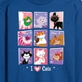 thumbnail image 3 of Disney Classics - Cats & Dogs - Grid Of Assorted Cats - Men's Long Sleeve T-Shirt, 3 of 5