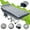 Blue Bed + Gray Pearl Mat-1PC, variant on Lilypelle 75" Folding Camping Cots,Adult Double Sided Double Color Cot Oxford Strong Heavy Duty Wide Sleeping Bed for Camp Office Use