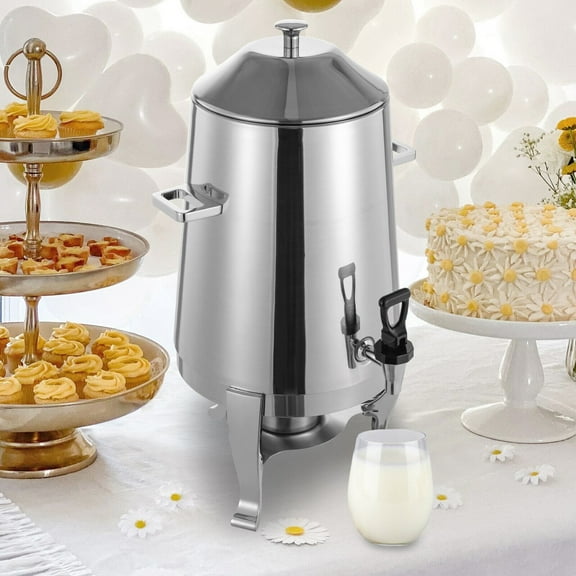 13L Hot Beverage Dispenser Stainless Hot Drink Dispenser Coffee Chafer Dispenser for home, hotels, restaurants