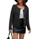 thumbnail image 1 of Suéteres de Punto para Mujer, Moda de Otoño, Larga, Botones, Chaqueta Informal de Moda, Ropa de Invierno Negro M, 1 of 8