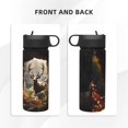 thumbnail image 3 of Sikiie Enchanted Deer In Cave Print 18OZ Insulated Straw Cup, Portable Leak-proof Sports Water Bottle, Stainless Steel Water Cup Suitable for Home and Outdoor, 3 of 8