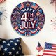 thumbnail image 5 of Independence Day America Wooden Hanging Decoration Patriotic Round Wall Decor For Home And Porch Festival Celebration Hanging Board Decoration, 5 of 6