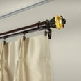 thumbnail image 2 of Constantino Double Curtain Rod 1" OD 66-120 inch - Black, 2 of 3