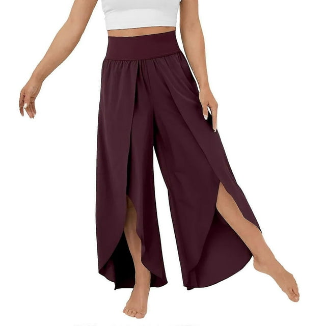 Leggings de color liso para mujer, pantalones de salón de cintura alta, adecuados para reuniones de amigos.