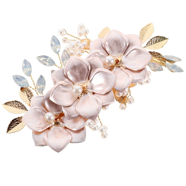 Pinza para el pelo con flores para boda, para mujer, para novia, para boda
