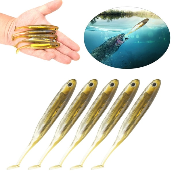 Soft Fishing Bait, Artificial Fishing Bait PVC For Pike For Trout For Perch  For Bass 
