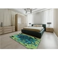 thumbnail image 4 of Ahgly Company Indoor Rectangle Patterned Deep-Sea Blue Area Rugs, 3' x 5', 4 of 6