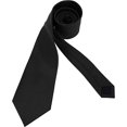 thumbnail image 5 of Jinsinto Men's Ties Solid Pure Color Plain Formal Black Ties For Men, 5 of 5