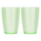 thumbnail image 1 of Vasos de Plástico Transparentes Reutilizables, 12.8oz, Irrompibles y Apilables (Verde, 2 Piezas), 1 of 7