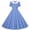 Blue Dresses, variant on Women's 1950s Retro Plaid Cocktail Dress Vintage Double Breasted Short Sleeve Swing Wedding Guest Prom Dresses Red Dresses M