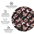 thumbnail image 3 of Fuzoiu Butterflies1 Print Leather Coasters Set,Drink Coasters Set of 4,for Tabletop Protection, Durable PVC Coasters,Home Décor and Housewarming Gift-Round Shape, 3 of 6
