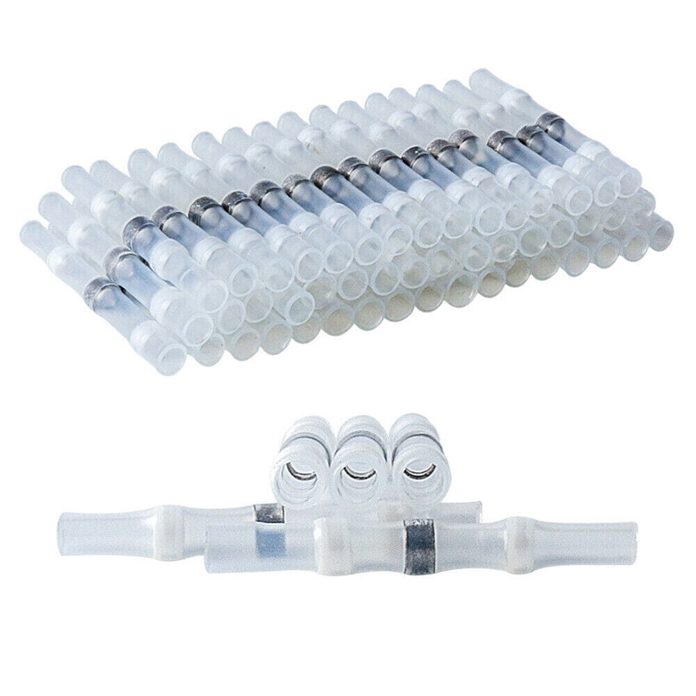 500PCS Heat Shrink Solder Seal Sleeve Connectors Waterproof Crimp Butt Terminals