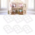 thumbnail image 1 of Marco de ventana en miniatura, Estructura estable DIY Decorative Dollhouse Ventanas de Madera de Madera Arqueada para la decoración de Colgante, 1 of 7