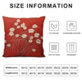 thumbnail image 5 of GOSMITH  Throw Pillow Case Cushion Cover, Flower  Oriental Chinese, Lunar New Year Christmas Holiday Home Decor,, 5 of 5