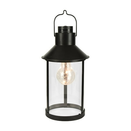gerson 42784 10 8 quot black metal hurricane lantern battery battery operated black light walmart