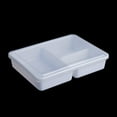 thumbnail image 1 of HOARBOEG Rectangular White Reusable Thickened Four- And Five-compartment Plastic Fast Food Box Washable Plastic Fast Food Box, 1 of 1