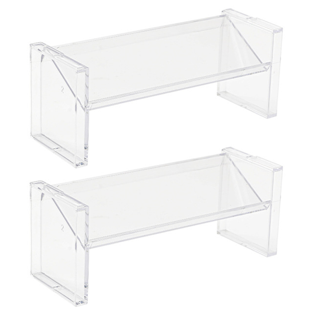 Stackable Plastic Shelves Multifunctional Desktop Storage Organizer for